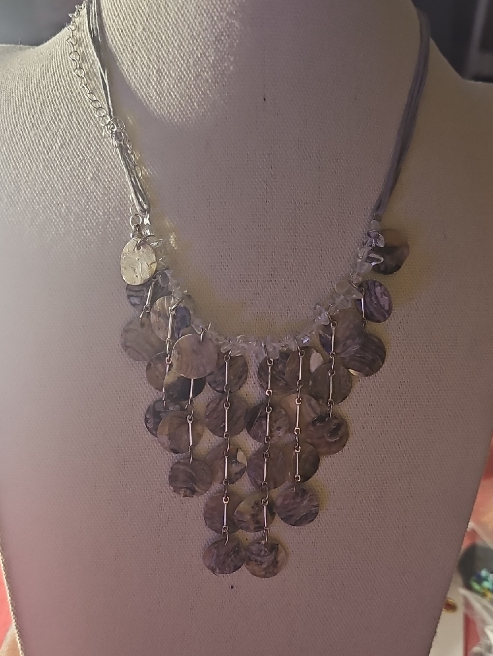 NWT FREE PEOPLE ADJUSTABLE  SHELL NECKLACE...